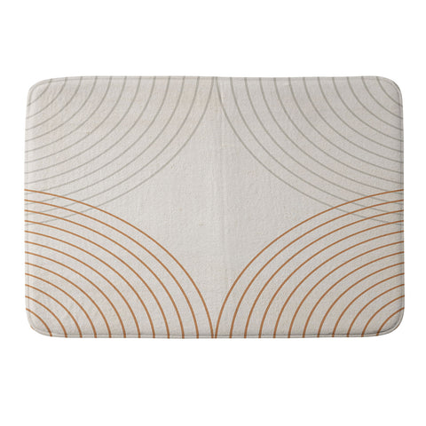 Iveta Abolina Mid Century Line Art III Memory Foam Bath Mat