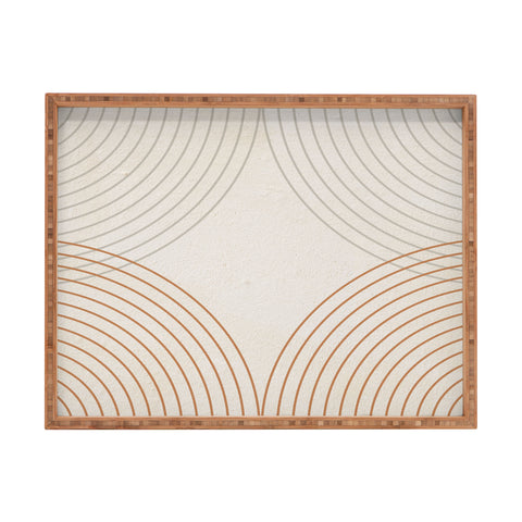 Iveta Abolina Mid Century Line Art III Rectangular Tray