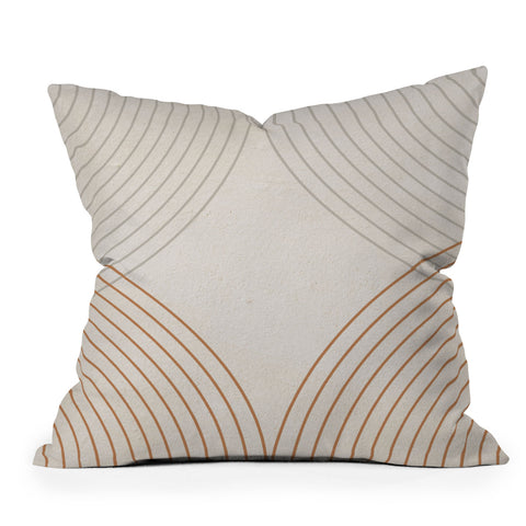 Iveta Abolina Mid Century Line Art III Throw Pillow