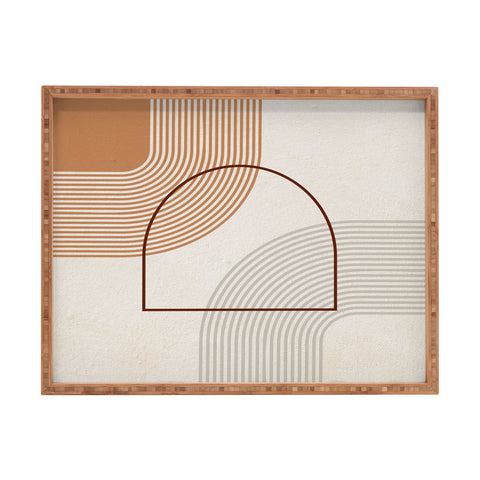 Iveta Abolina Mid Century Line Art IV Rectangular Tray