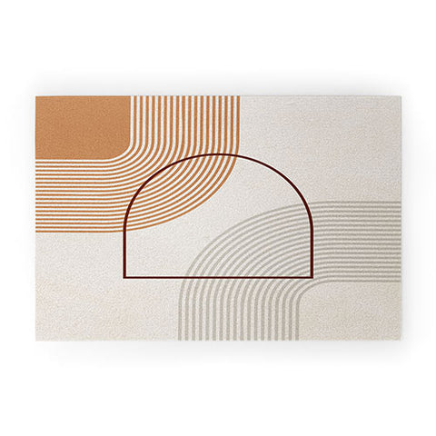 Iveta Abolina Mid Century Line Art IV Welcome Mat