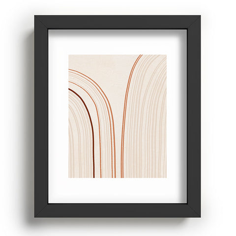 Iveta Abolina Mid Century Line Art IX Recessed Framing Rectangle