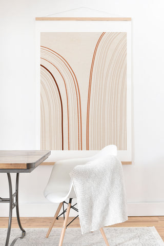 Iveta Abolina Mid Century Line Art IX Art Print And Hanger