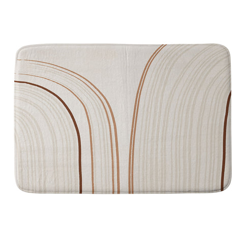 Iveta Abolina Mid Century Line Art IX Memory Foam Bath Mat
