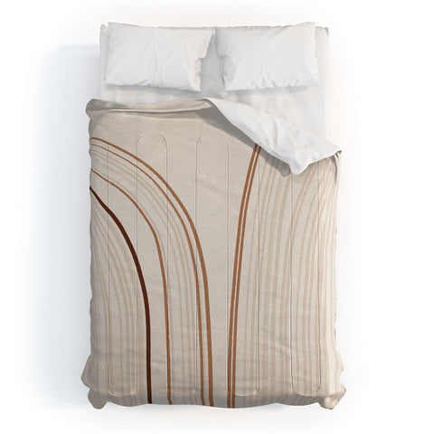 Iveta Abolina Mid Century Line Art IX Comforter