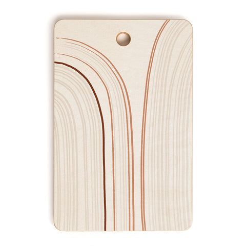 Iveta Abolina Mid Century Line Art IX Cutting Board Rectangle