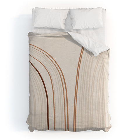 Iveta Abolina Mid Century Line Art IX Duvet Cover