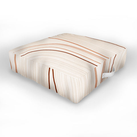 Iveta Abolina Mid Century Line Art IX Outdoor Floor Cushion