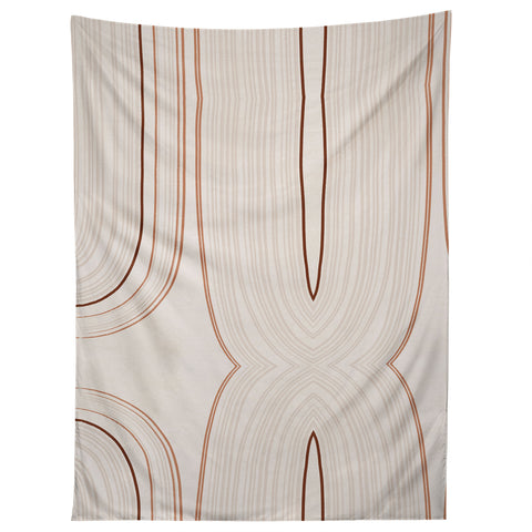 Iveta Abolina Mid Century Line Art IX Tapestry