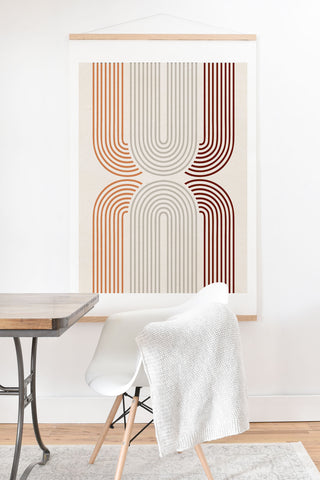 Iveta Abolina Mid Century Line Art VII Art Print And Hanger