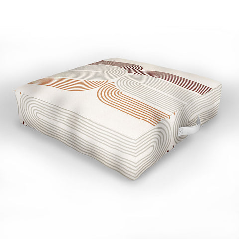 Iveta Abolina Mid Century Line Art VII Outdoor Floor Cushion