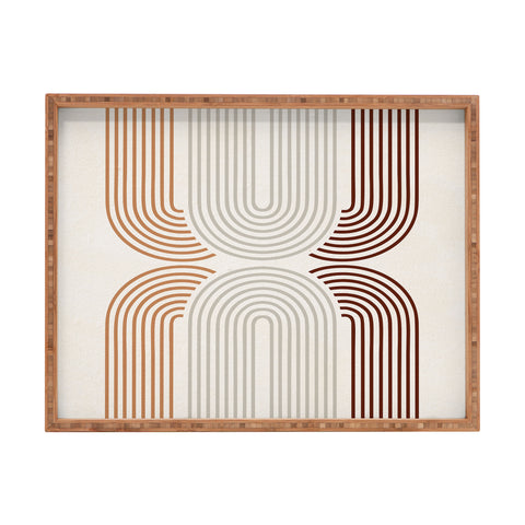 Iveta Abolina Mid Century Line Art VII Rectangular Tray
