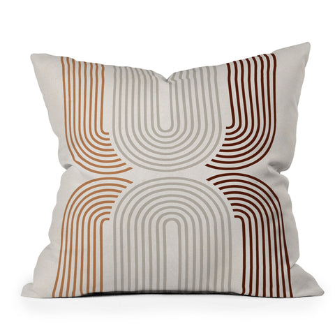 Iveta Abolina Mid Century Line Art VII Throw Pillow