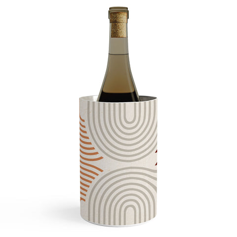 Iveta Abolina Mid Century Line Art VII Wine Chiller