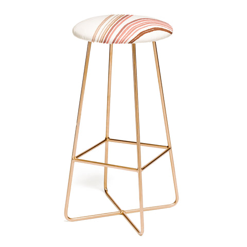 Iveta Abolina Mid Century Line Art VIII Bar Stool