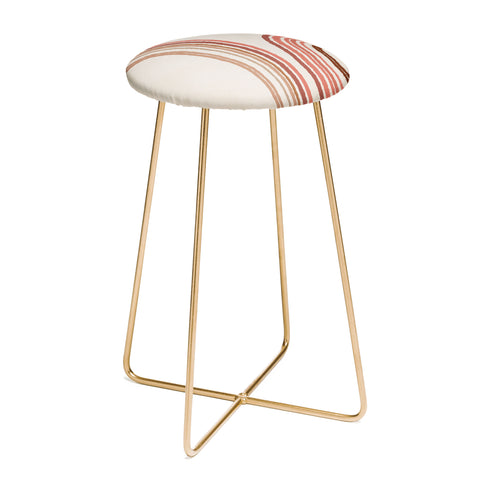 Iveta Abolina Mid Century Line Art VIII Counter Stool