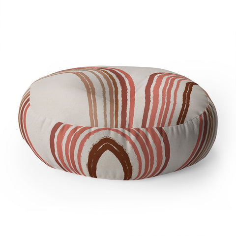Iveta Abolina Mid Century Line Art VIII Floor Pillow Round