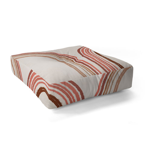 Iveta Abolina Mid Century Line Art VIII Floor Pillow Square