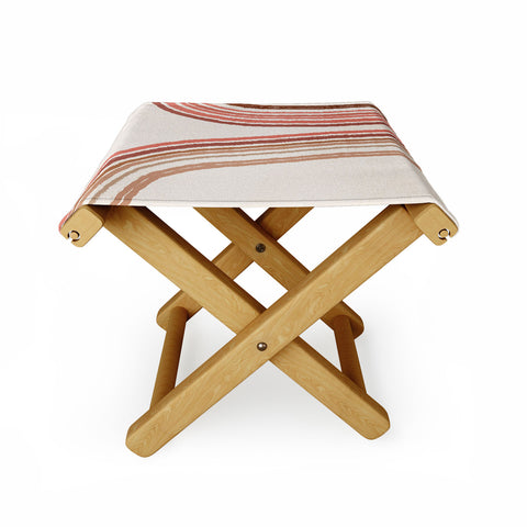 Iveta Abolina Mid Century Line Art VIII Folding Stool