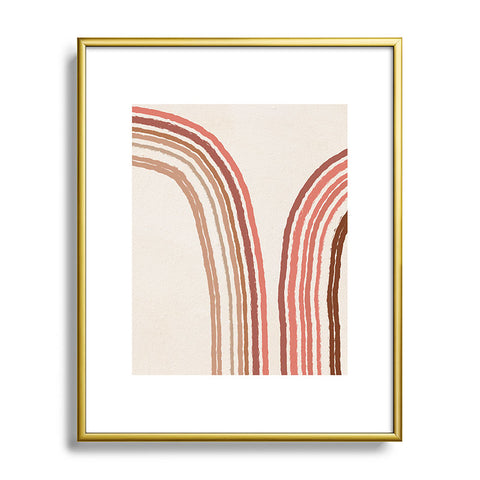 Iveta Abolina Mid Century Line Art VIII Metal Framed Art Print