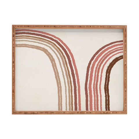 Iveta Abolina Mid Century Line Art VIII Rectangular Tray