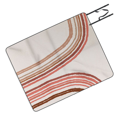 Iveta Abolina Mid Century Line Art VIII Picnic Blanket