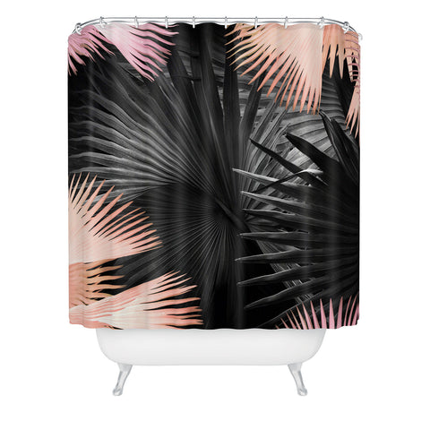 Iveta Abolina Midnight Coral Shower Curtain