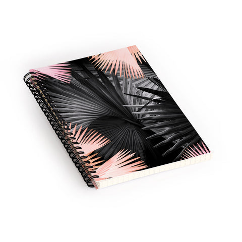 Iveta Abolina Midnight Coral Spiral Notebook