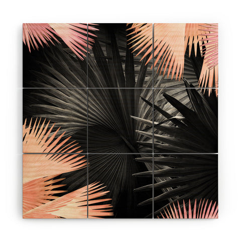 Iveta Abolina Midnight Coral Wood Wall Mural
