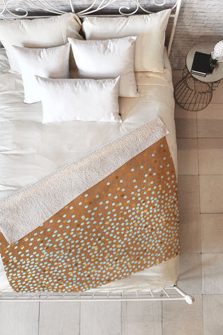 Iveta Abolina Mint Splash Fleece Throw Blanket