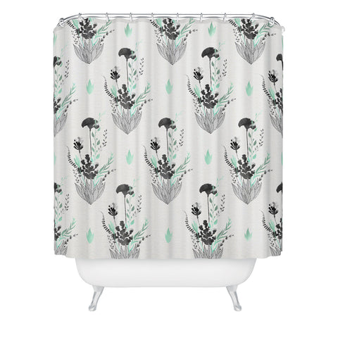 Iveta Abolina Mint Tea Shower Curtain