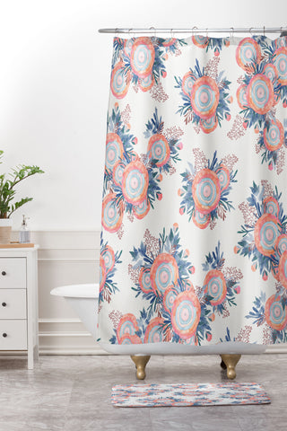 Iveta Abolina Morning Whispers Shower Curtain And Mat