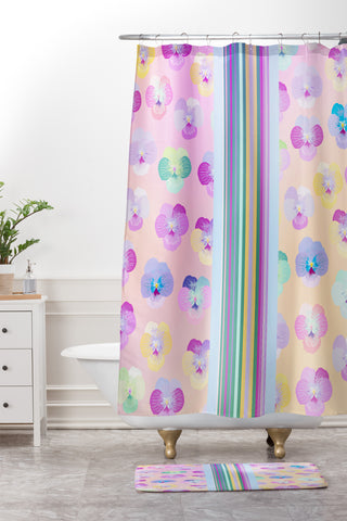 Iveta Abolina Moselle Bande I Shower Curtain And Mat