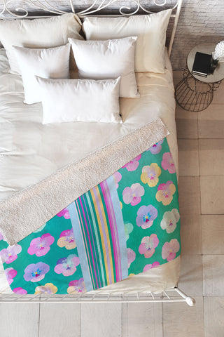 Iveta Abolina Moselle Bande II Fleece Throw Blanket