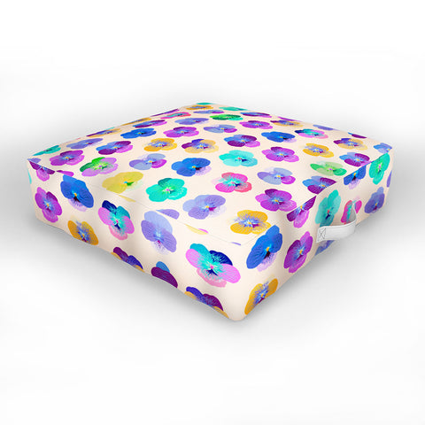 Iveta Abolina Moselle Cream Outdoor Floor Cushion