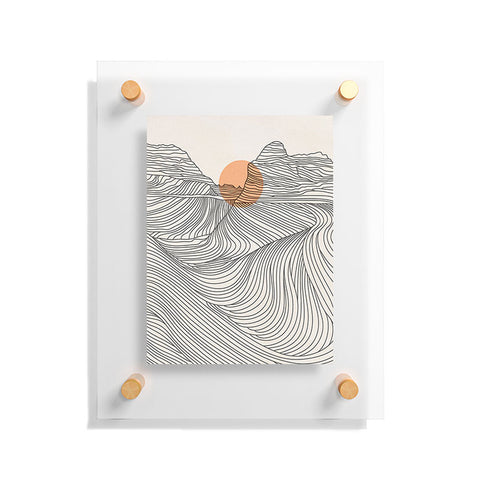 Iveta Abolina Mountain Line Series No 1 Floating Acrylic Print