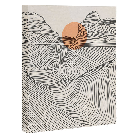 Iveta Abolina Mountain Line Series No 1 Art Canvas