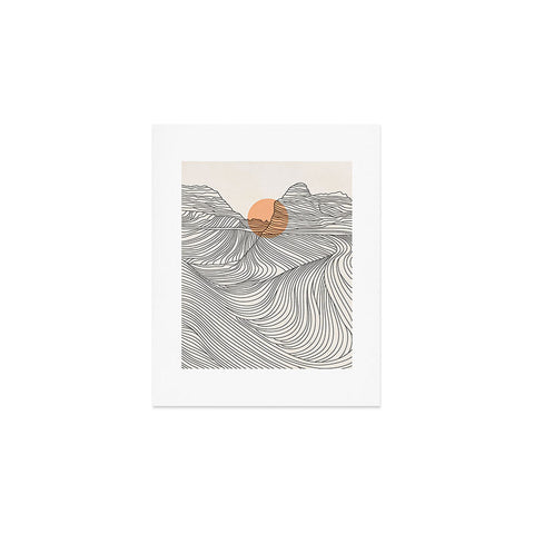 Iveta Abolina Mountain Line Series No 1 Art Print