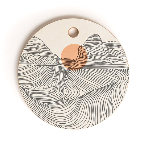 Iveta Abolina Mountain Line Series No 1 Cutting Board Round