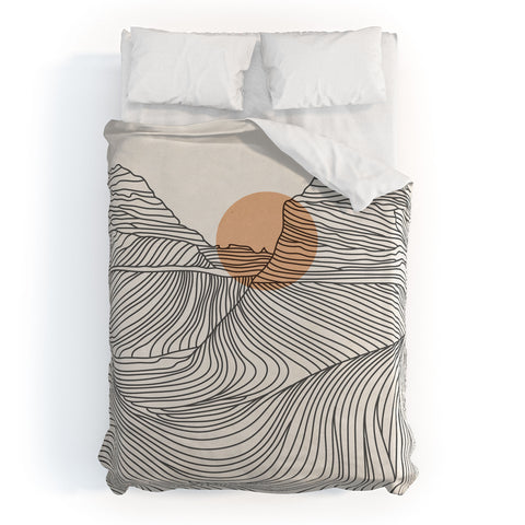 Iveta Abolina Mountain Line Series No 1 Duvet Cover