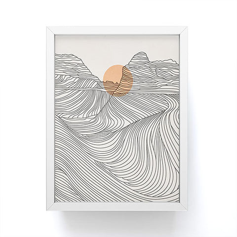 Iveta Abolina Mountain Line Series No 1 Framed Mini Art Print