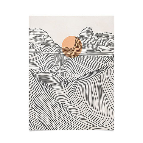 Iveta Abolina Mountain Line Series No 1 Poster