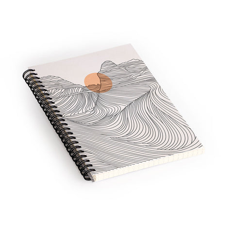 Iveta Abolina Mountain Line Series No 1 Spiral Notebook