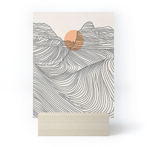 Iveta Abolina Mountain Line Series No 1 Mini Art Print