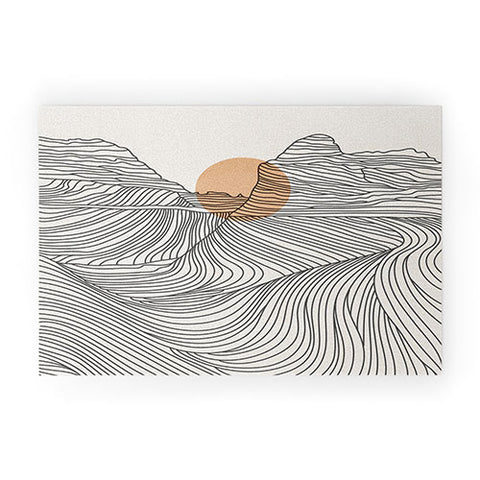 Iveta Abolina Mountain Line Series No 1 Welcome Mat