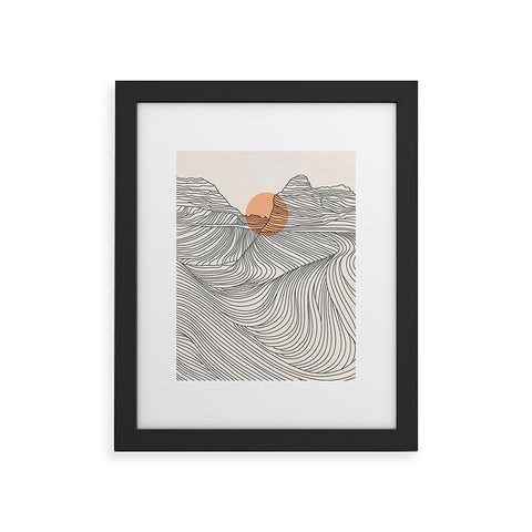 Iveta Abolina Mountain Line Series No 1 Framed Art Print