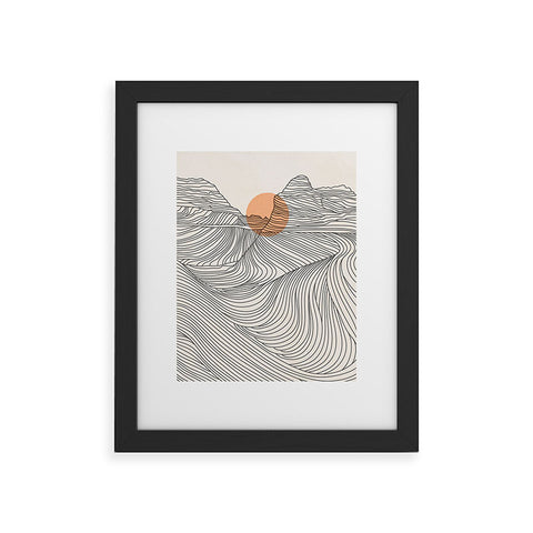 Iveta Abolina Mountain Line Series No 1 Framed Art Print