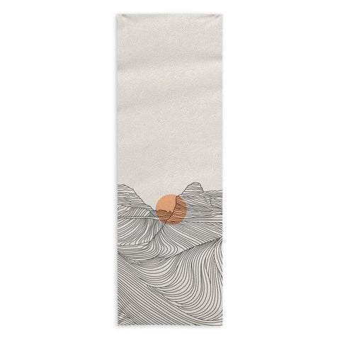 Iveta Abolina Mountain Line Series No 1 Yoga Towel