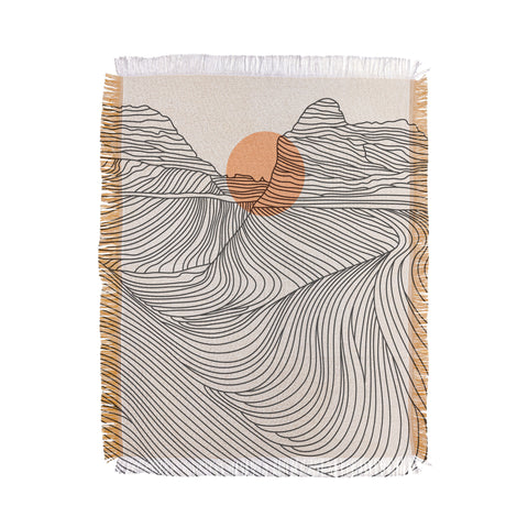 Iveta Abolina Mountain Line Series No 1 Throw Blanket