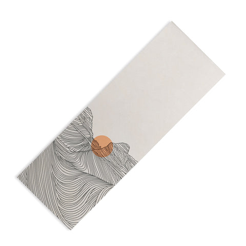 Iveta Abolina Mountain Line Series No 1 Yoga Mat